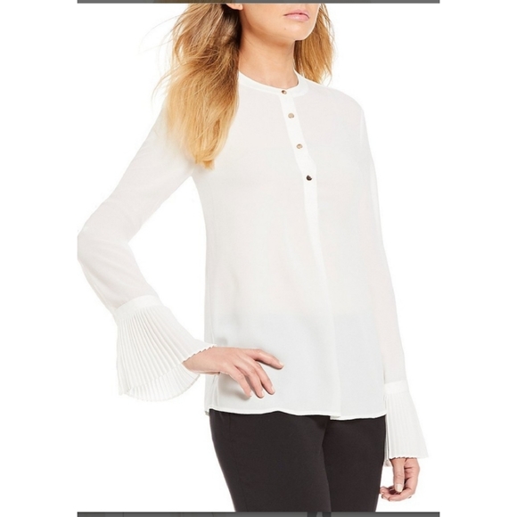 💗Calvin Klein Blouse with Pleated Bell Sleeves💗